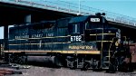 Seaboard System GP40 #6782, serving as power for the Opelika Switcher and tied down on the house track, 